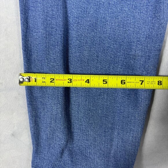Levi's Tapered Leg Jeans Womens Blue Denim High Waisted 5-Pocekts Size 32 - Picture 15 of 16